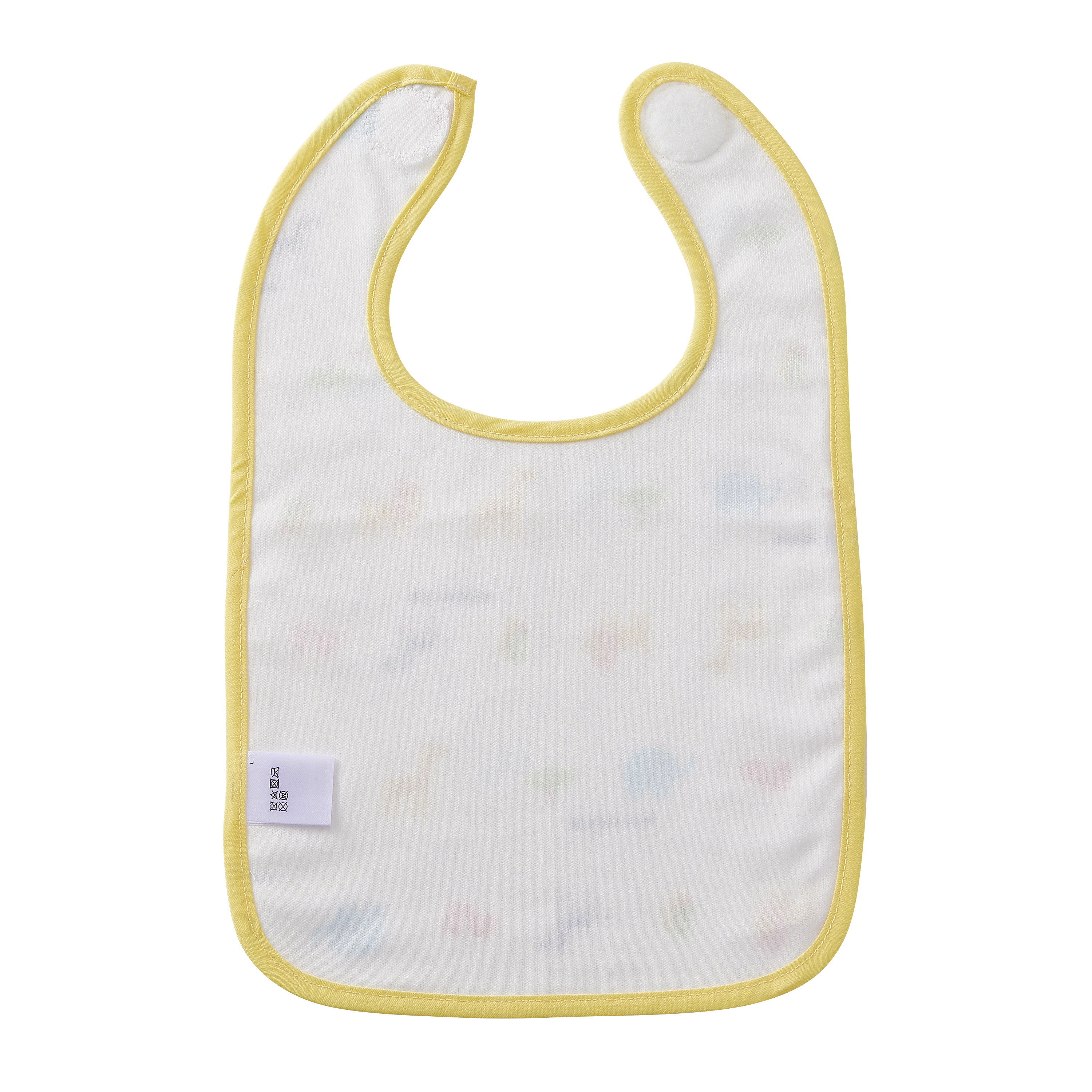 雙層針織紗布防水內襯圍兜-動物