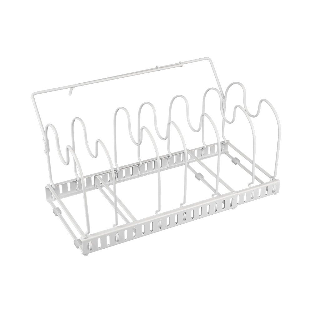 日本和平  Flowto伸縮式鍋具收納架/RG-0450