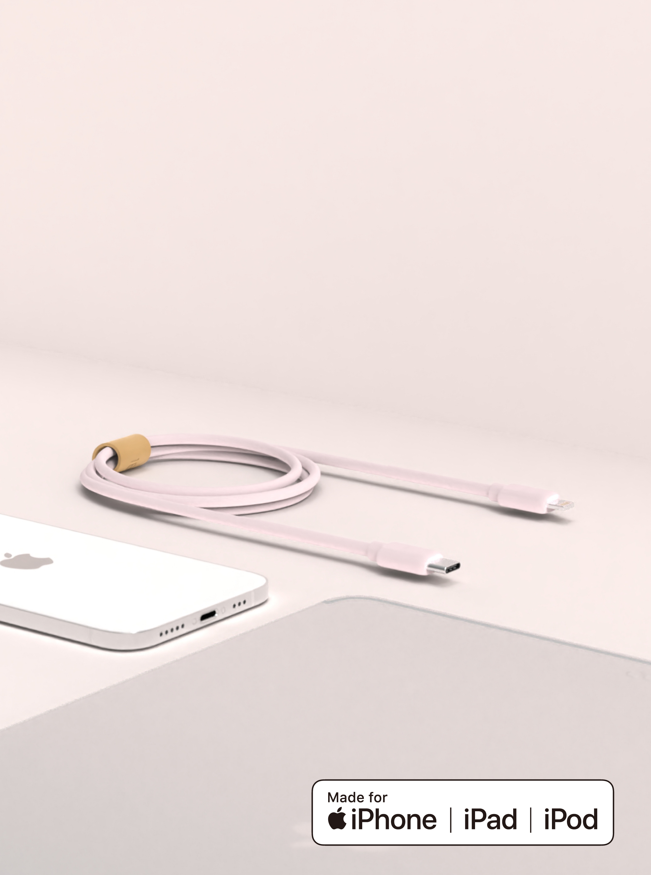 UIBI C to L 1.8M加長版 柔膚矽膠充電線 iPhone 14 型號以下專用線材