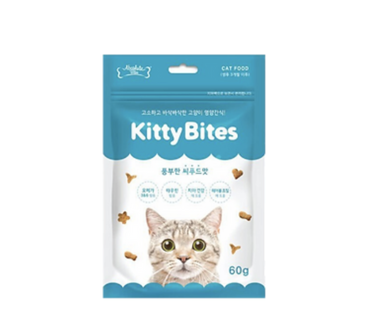 Absolute Bites -  Kitty Bites 去毛球潔齒營養脆餅小食 60g -( 多種口味)