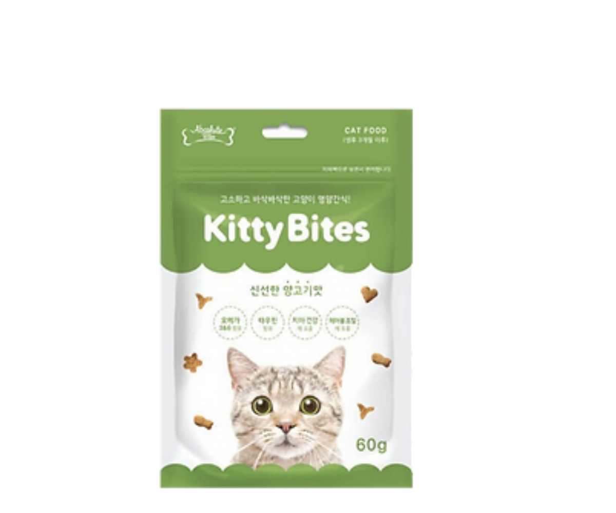 Absolute Bites -  Kitty Bites 去毛球潔齒營養脆餅小食 60g -( 多種口味)