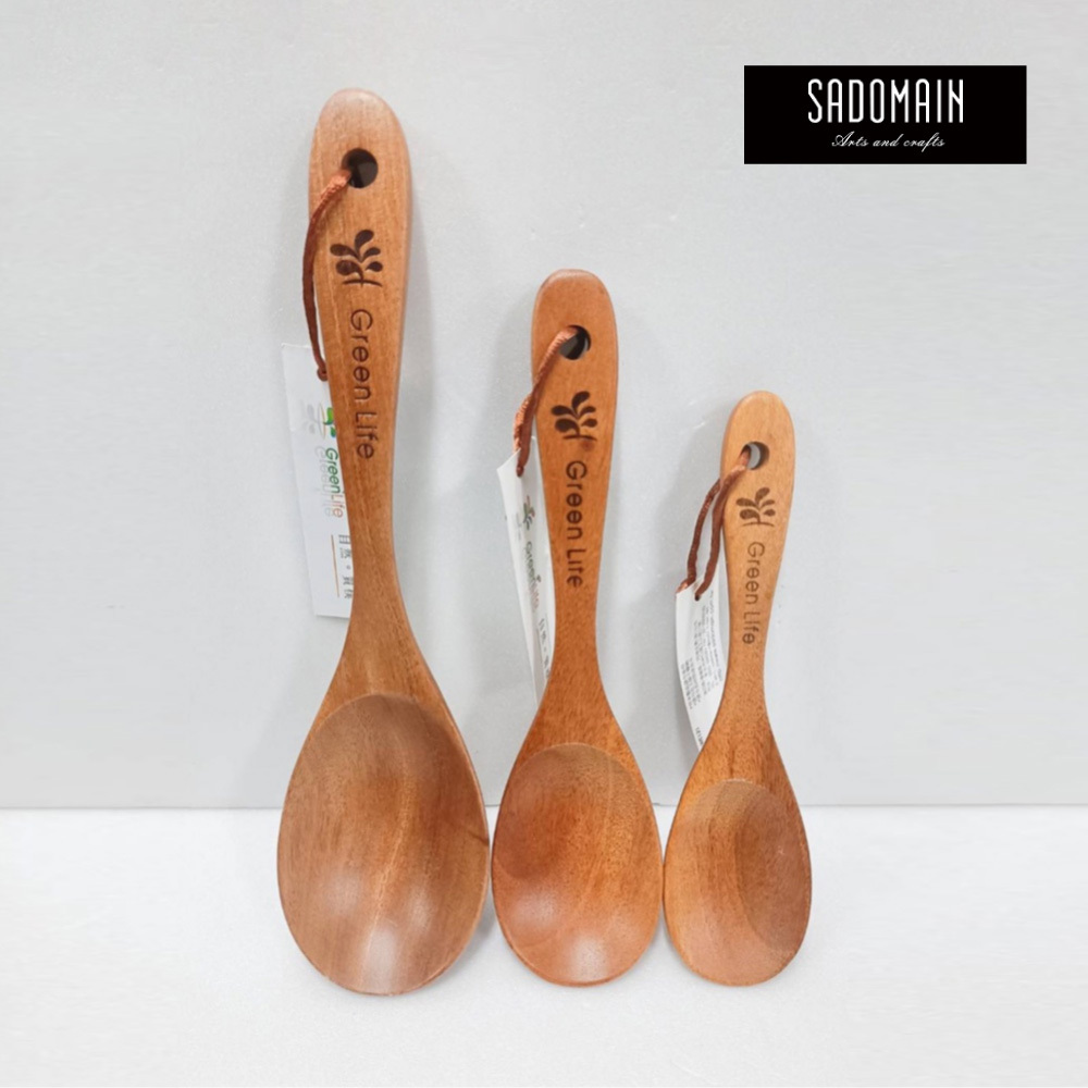 SADOMAIN 原木手工菜匙_(小)WE121_(中)WE124_(大)WE129