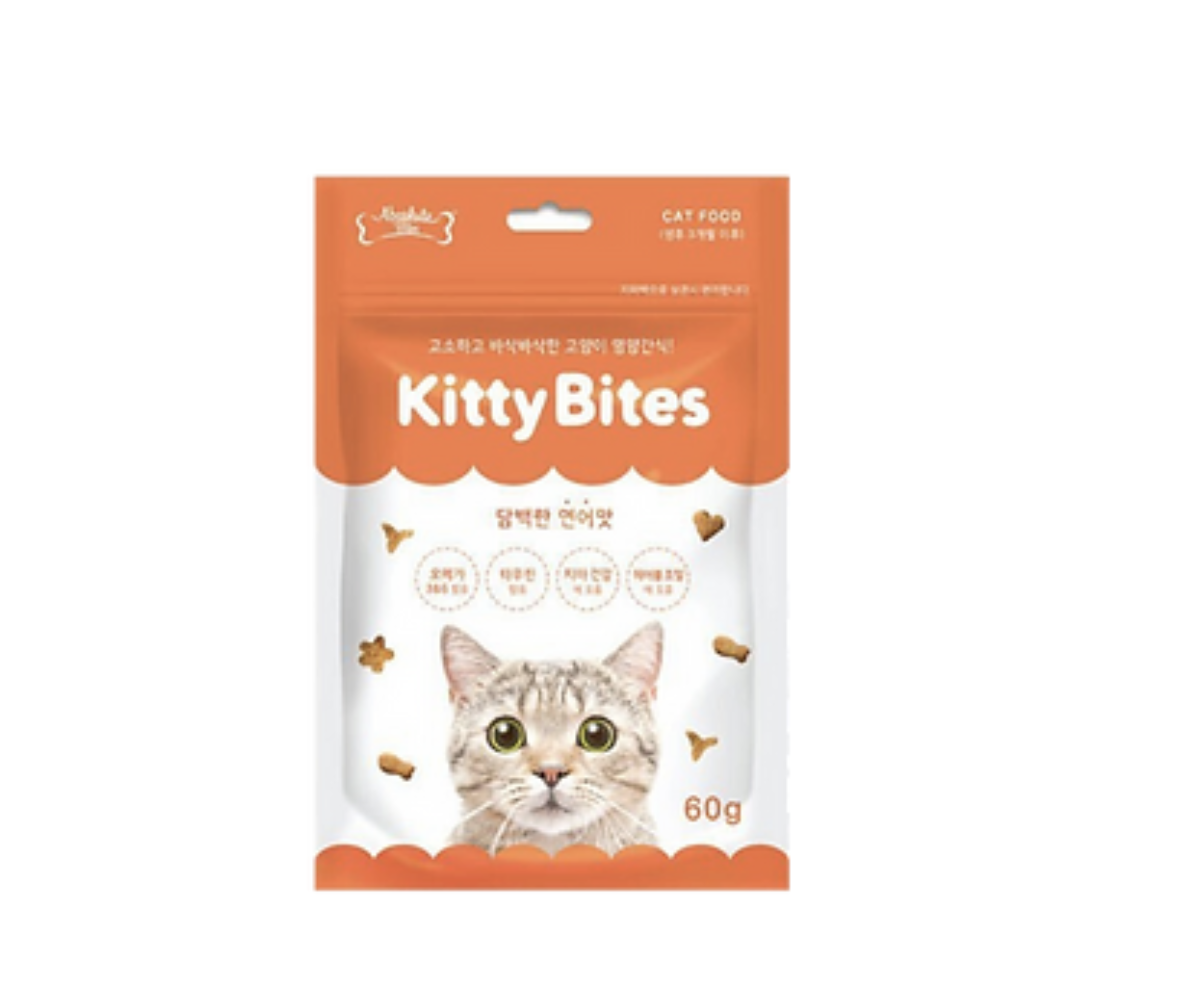 Absolute Bites -  Kitty Bites 去毛球潔齒營養脆餅小食 60g -( 多種口味)