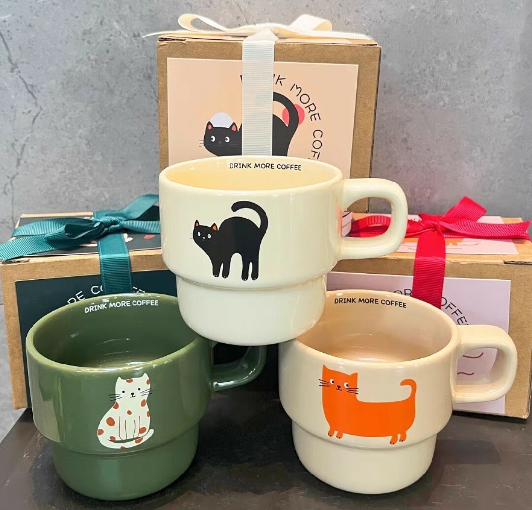 小清新原創貓咪馬克杯