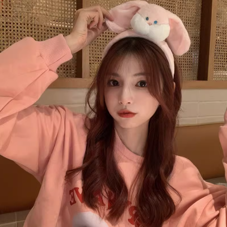 Cute Rabbit Plush Face Headband