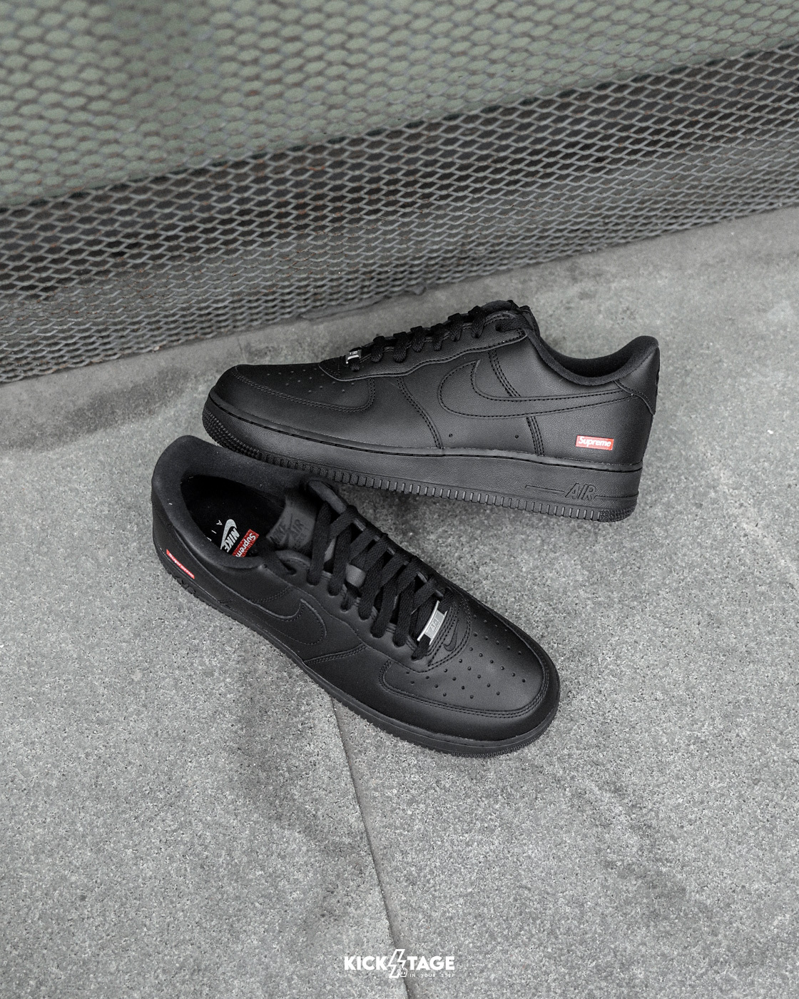 [門市現貨] 男鞋 SUPREME X NIKE AIR FORCE 1 全黑 黑魂 聯名 休閒鞋【CU9225-001】BAF1