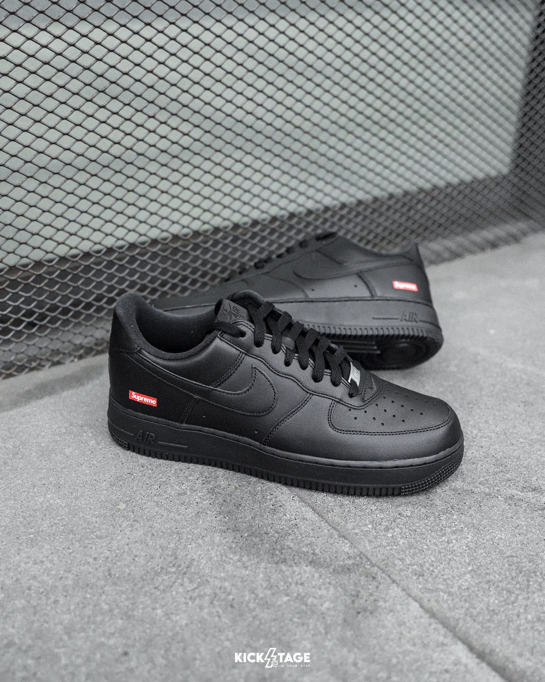 [門市現貨] 男鞋 SUPREME X NIKE AIR FORCE 1 全黑 黑魂 聯名 休閒鞋【CU9225-001】BAF1