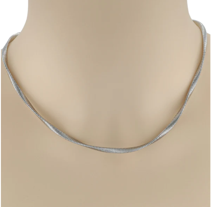 意大利925 純銀螺旋頸鏈多色 B08522 B08524 B08525