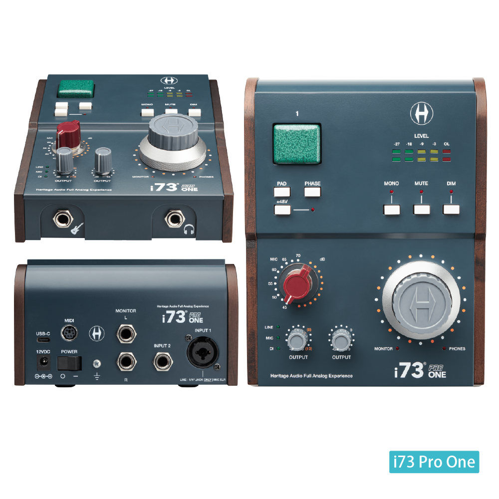 Heritage Audio i73 Pro系列 錄音介面( i73 Pro One/ i73 Pro 2/ i73 Pro Edge) 第 2 張圖片｜三峽錄音 / 音響