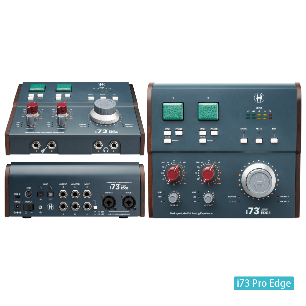 Heritage Audio i73 Pro系列 錄音介面( i73 Pro One/ i73 Pro 2/ i73 Pro Edge) 第 4 張圖片｜三峽錄音 / 音響