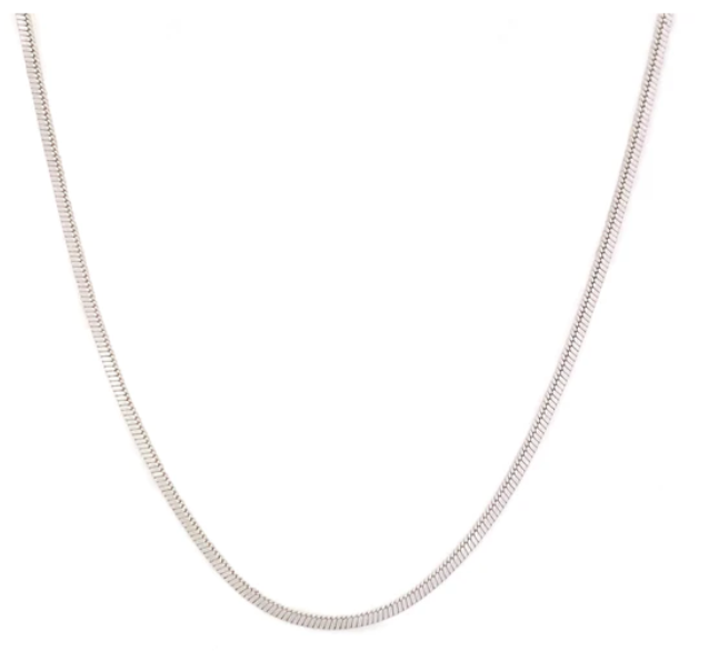 意大利925 純銀頸鏈多色 幼身蛇骨鏈18" B06226 B0226A B06229