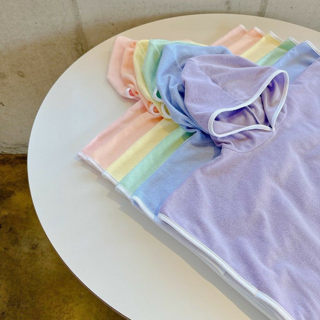 糖果熊連帽斗篷浴巾