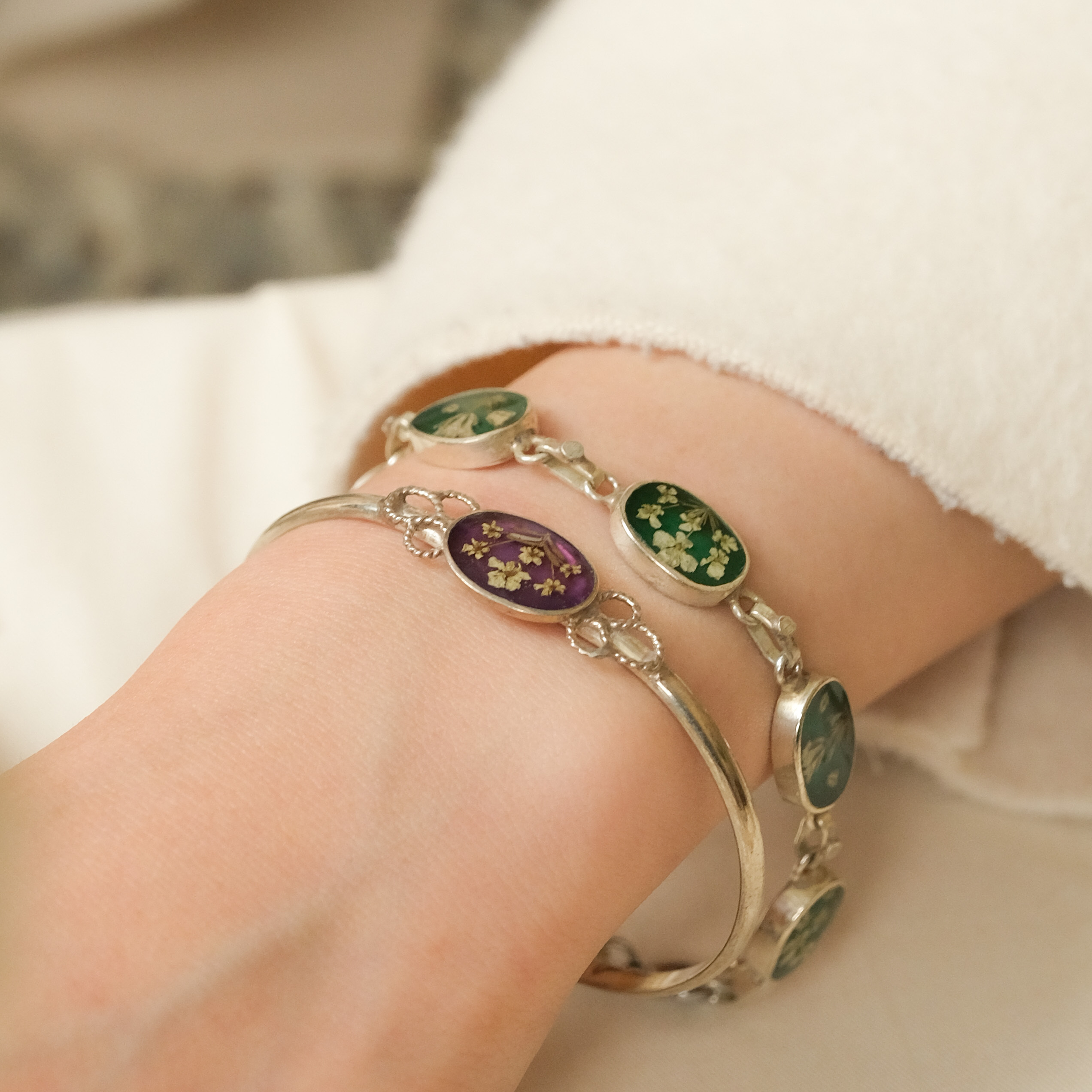 Gustavo Flower Chain Bracelet