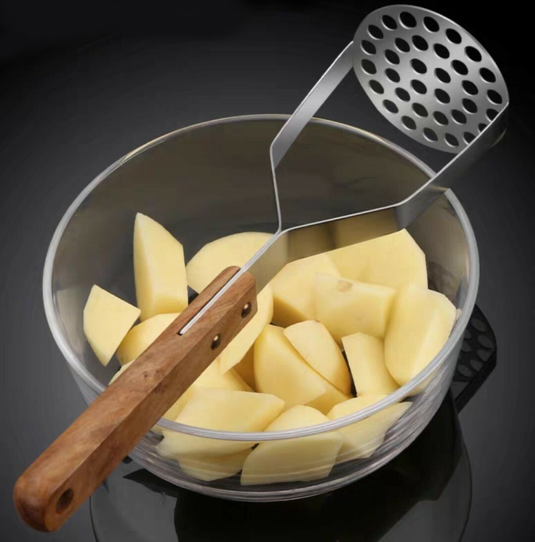 不鏽鋼木柄壓泥器