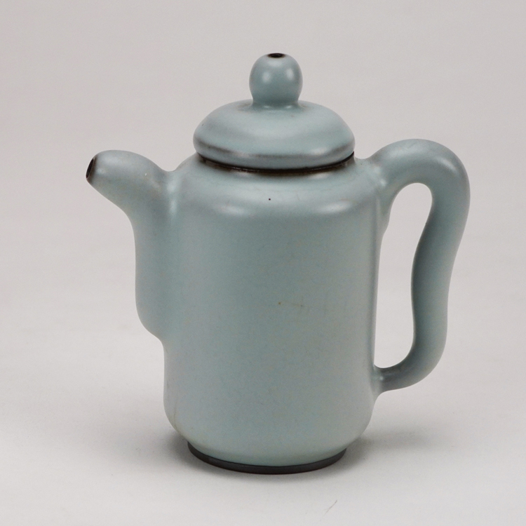 鹿港窯禮品館│汝窯茶具組-1壺1海3杯 (集思壺)│品茶好幫手 居家開運生活用品