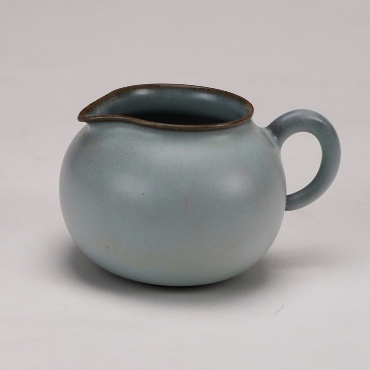 鹿港窯禮品館│汝窯茶具組-1壺1海3杯 (集思壺)│品茶好幫手 居家開運生活用品