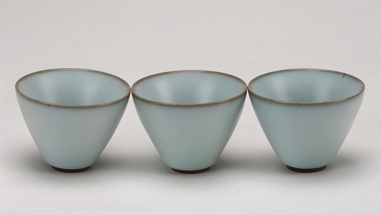 鹿港窯禮品館│汝窯茶具組-1壺1海3杯 (集思壺)│品茶好幫手 居家開運生活用品