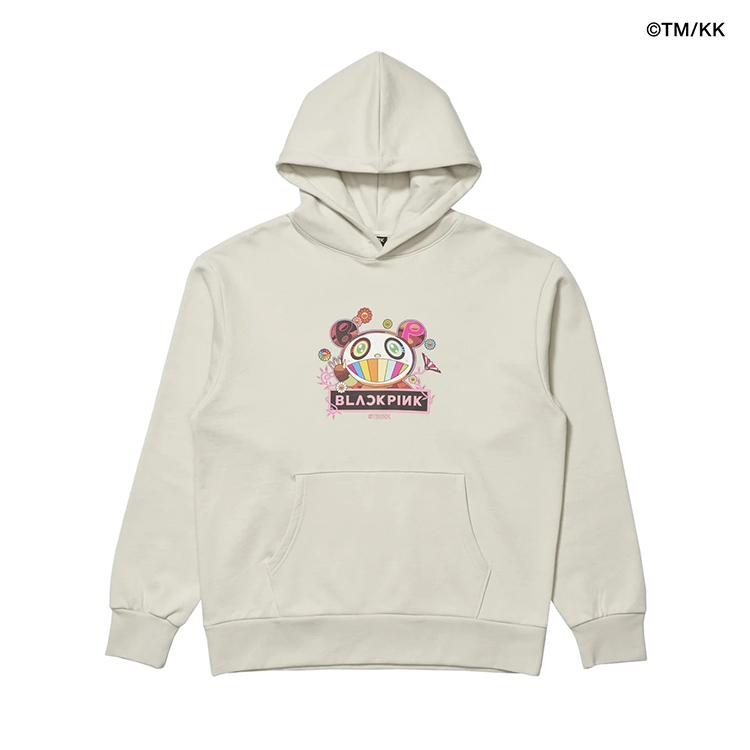 BLACKPINK + 村上隆︱Pandakashi Logo連帽衫水泥灰