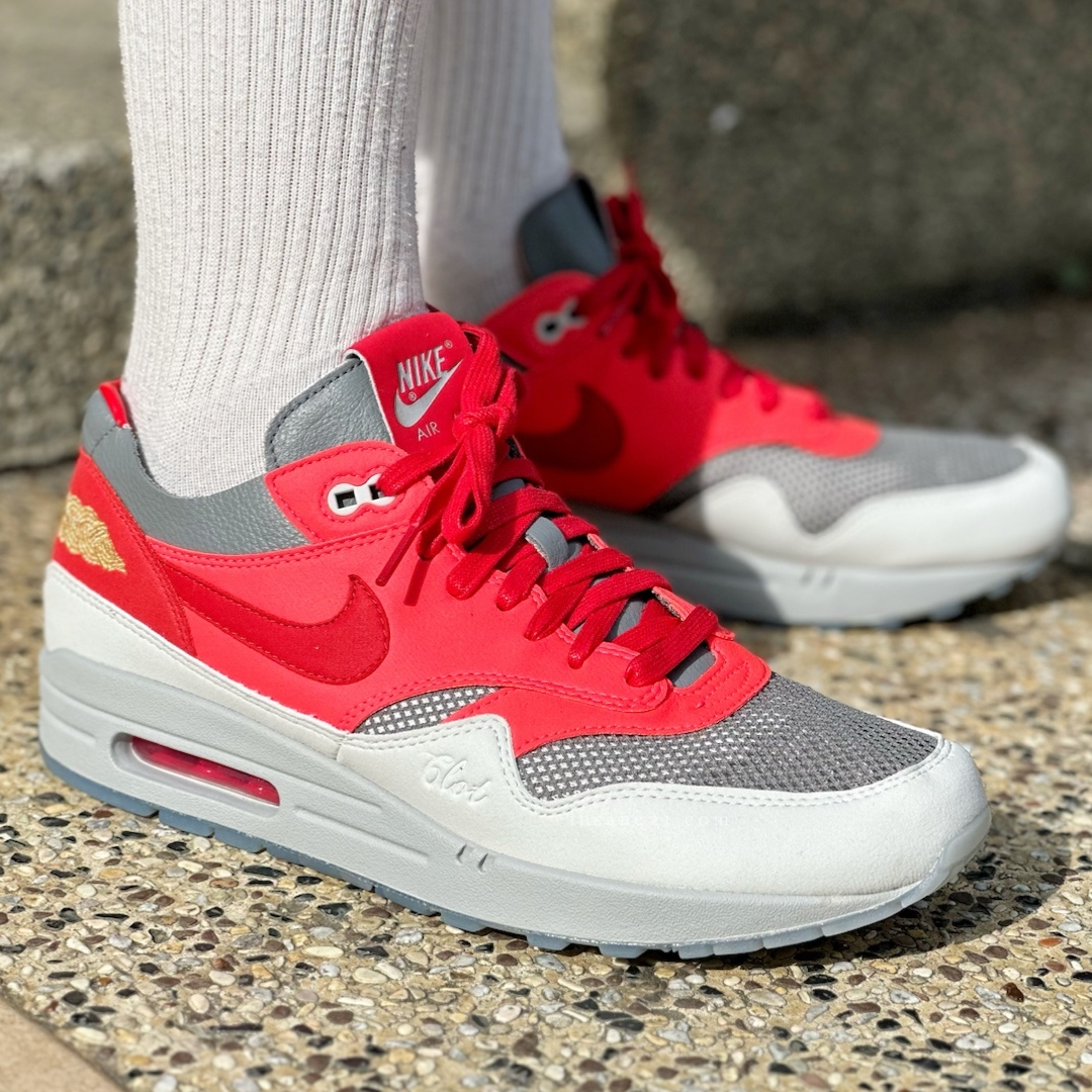 CLOT X NIKE AIR MAX 1  新年紅灰 死亡之吻 凝結集團 男 DD1870-600