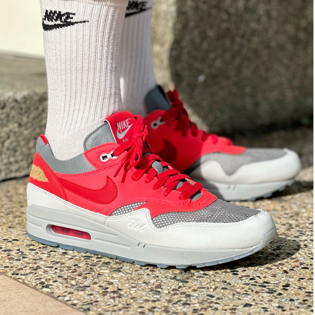 CLOT X NIKE AIR MAX 1  新年紅灰 死亡之吻 凝結集團 男 DD1870-600