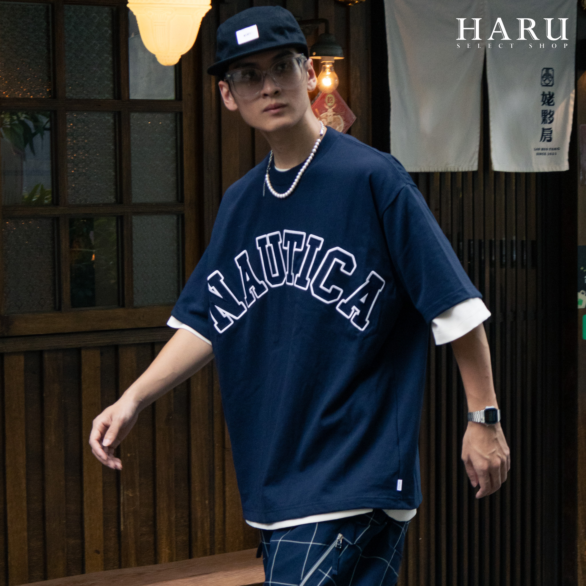 日本店鋪限定 NAUTICA TOO HEAVY ARCH LOGO SS TEE 寬版 大LOGO 綠 黑 白 灰 深藍 重磅數 短tee
