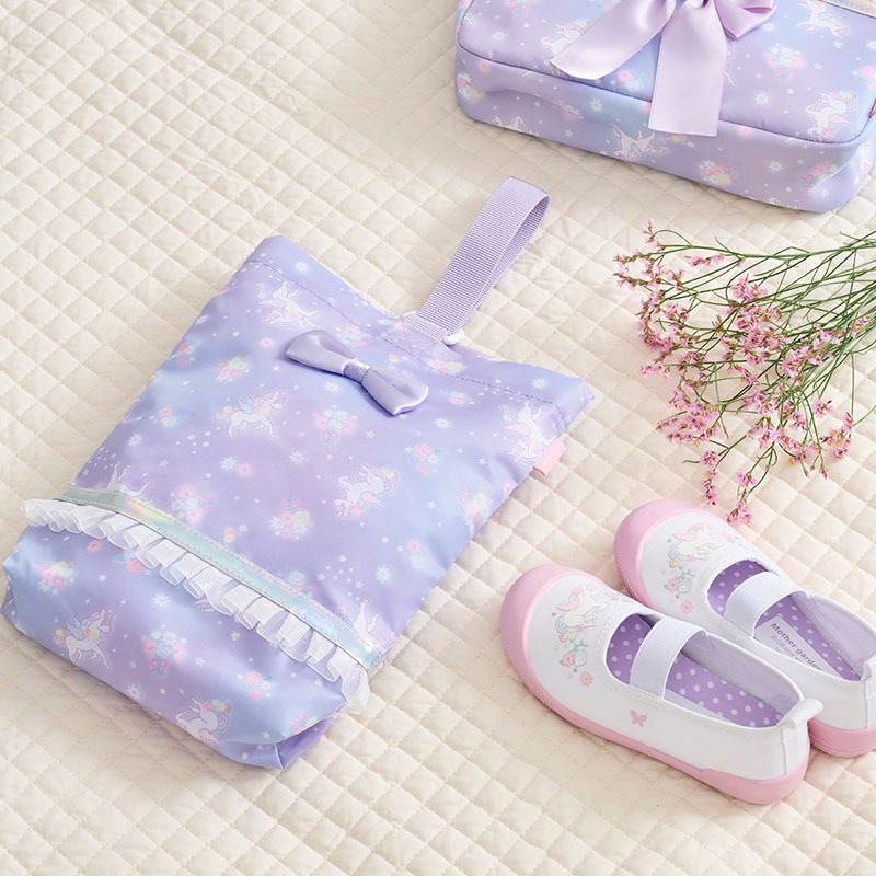 【日本Mother Garden】鞋袋　春暖花開獨角獸