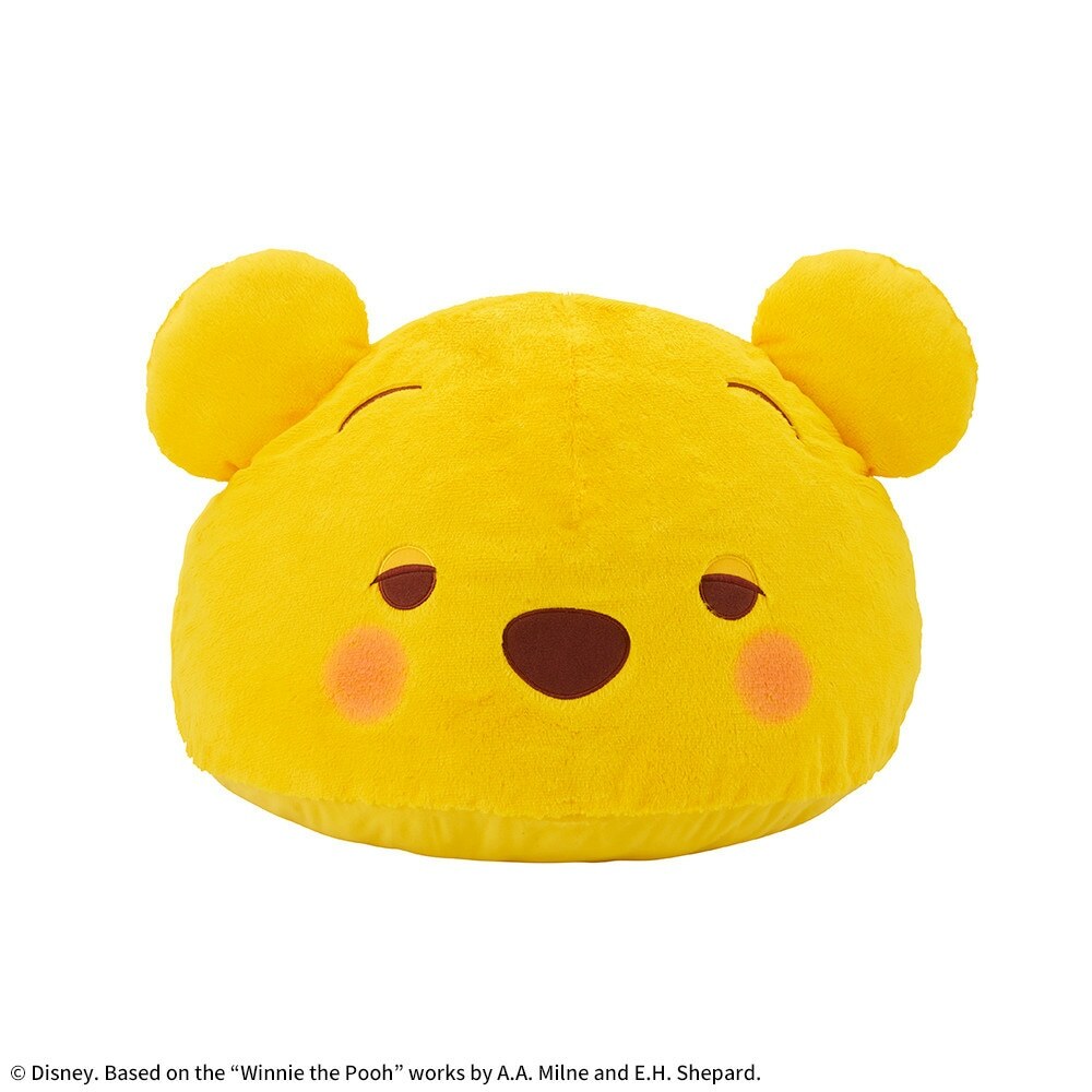 【現貨】睡眼惺忪 腮紅維尼 大靠墊 魚包蛋抱枕