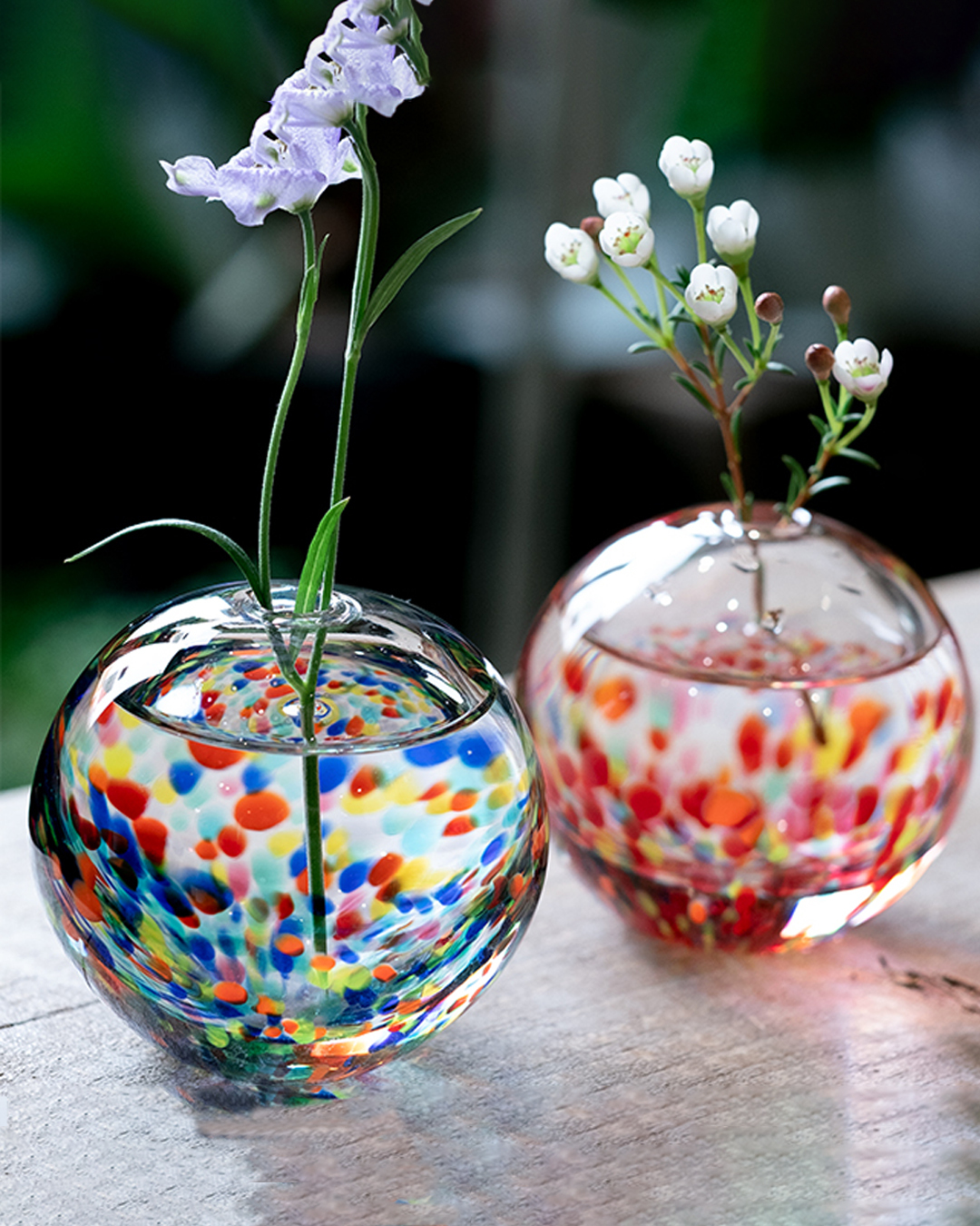 石塚硝子津輕玻璃一輪花樽花火| moli store 日本家居擺設