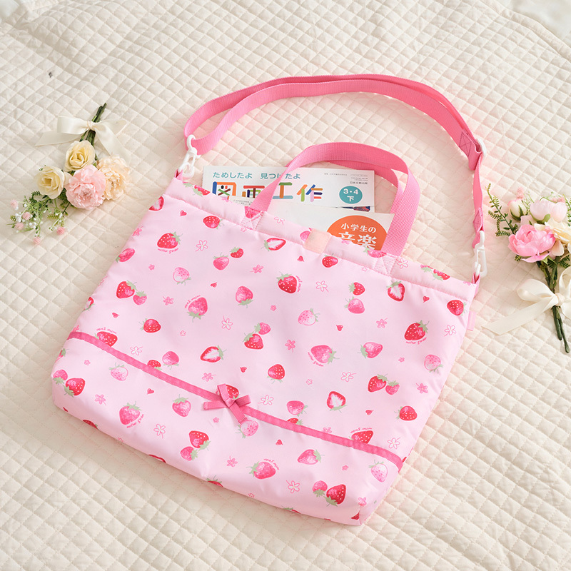 【日本Mother Garden】大提袋 野草莓素描繪