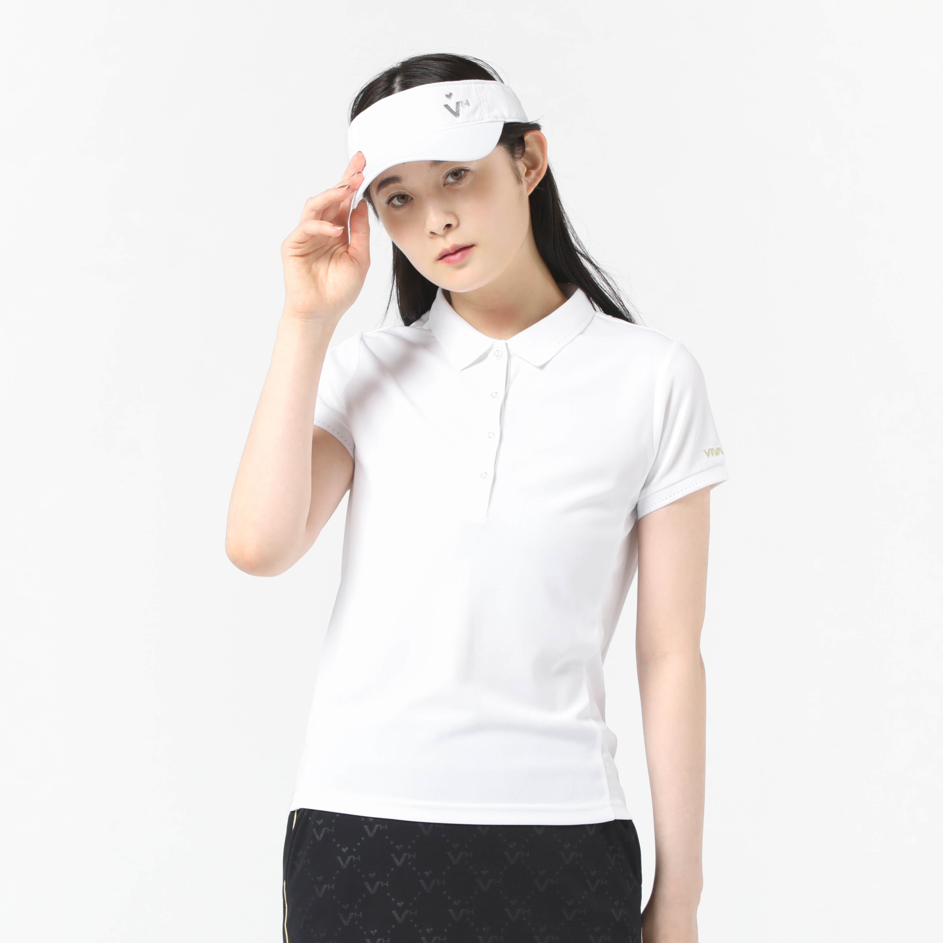 女士-素色短袖POLO衫