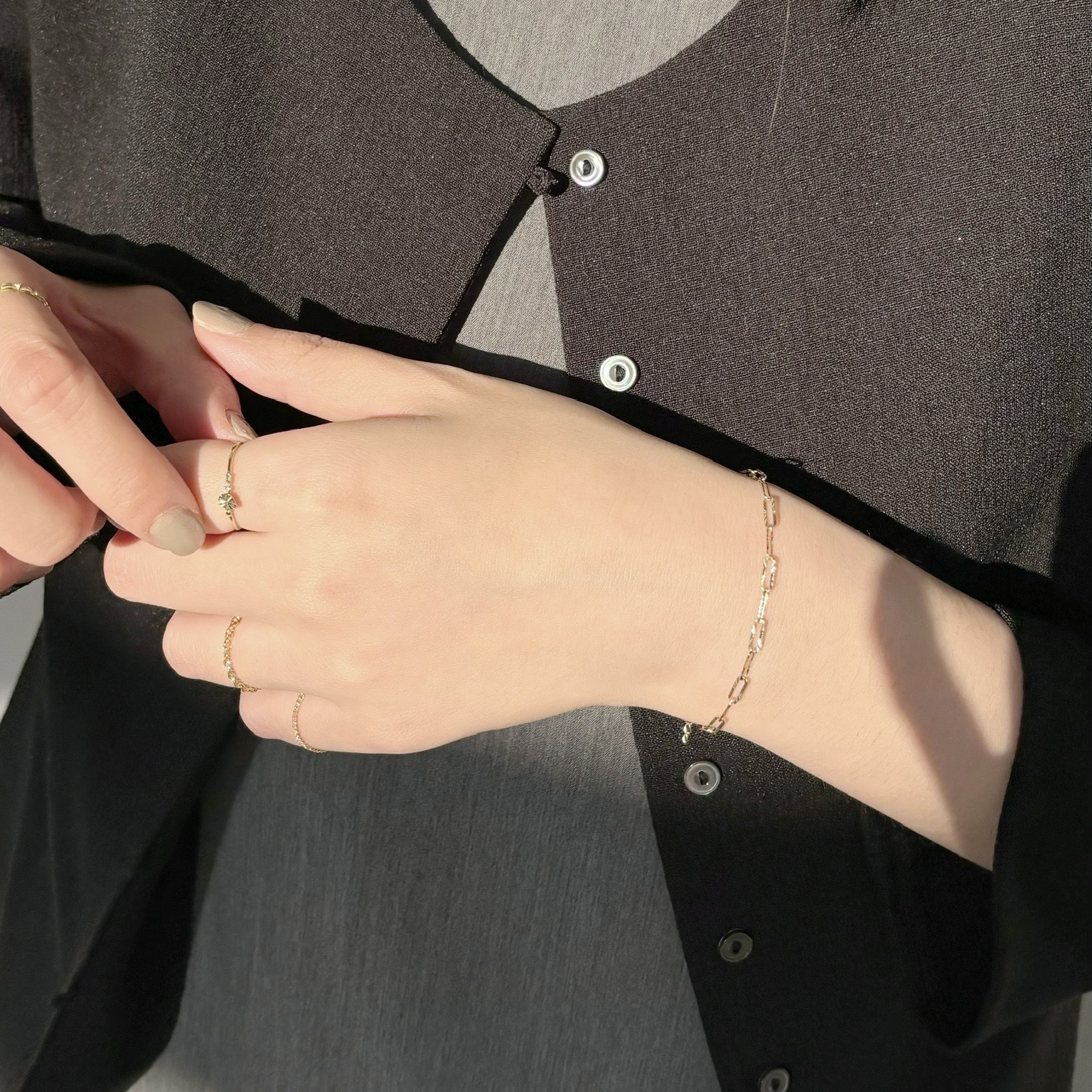 14k切花longbox手鍊