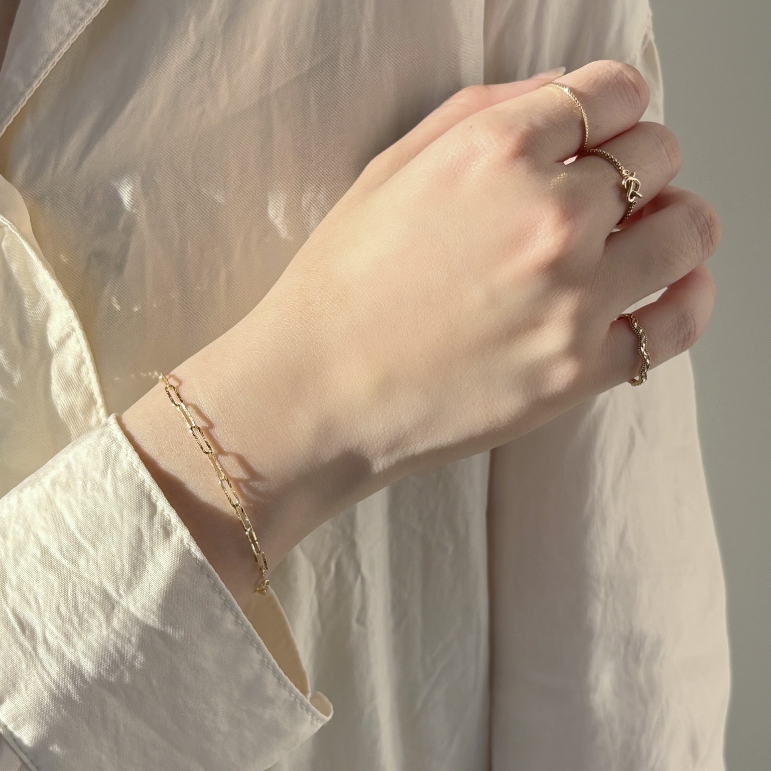 14k切花longbox手鍊