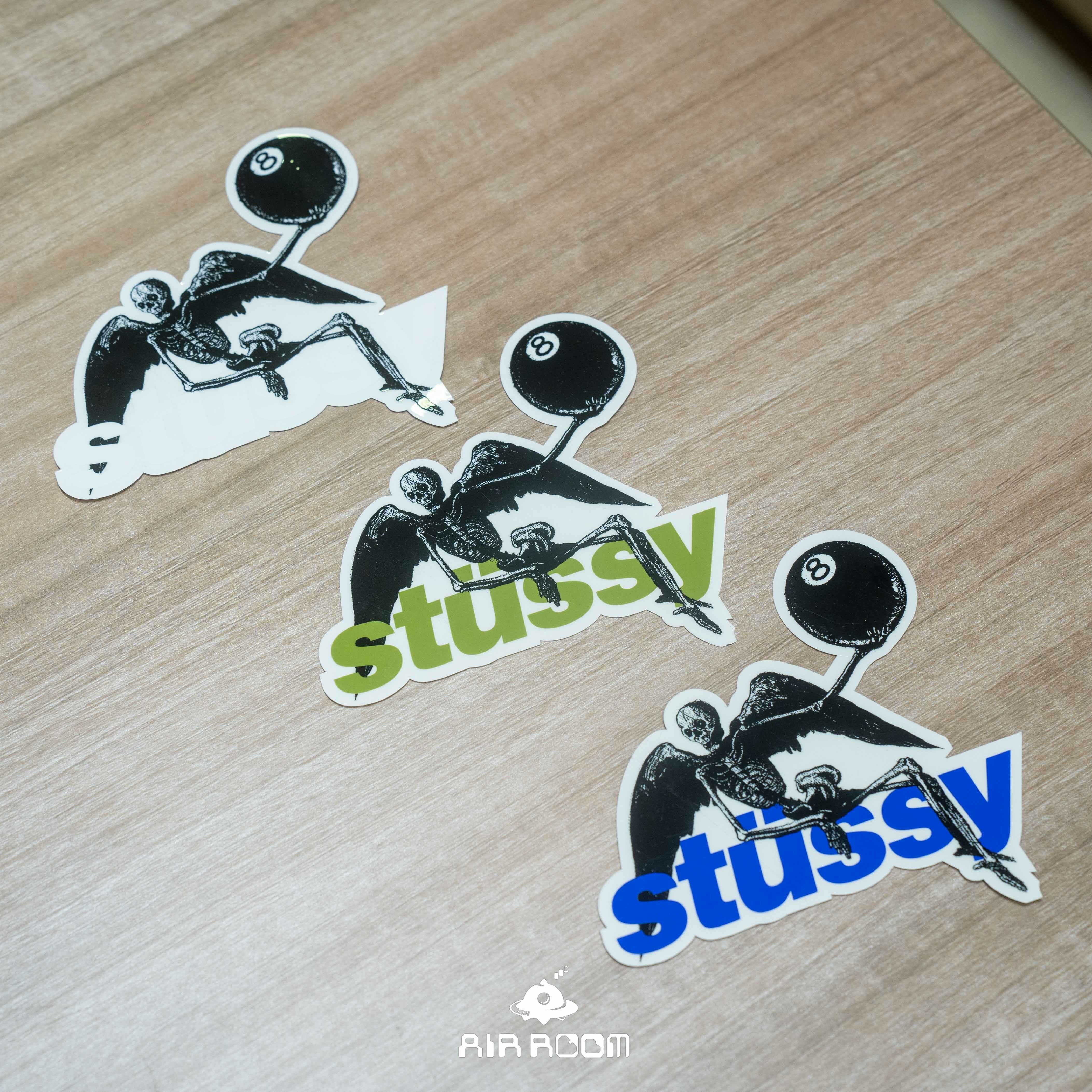 2023AW STUSSY 骷髏 Logo 8號球 貼紙 現貨
