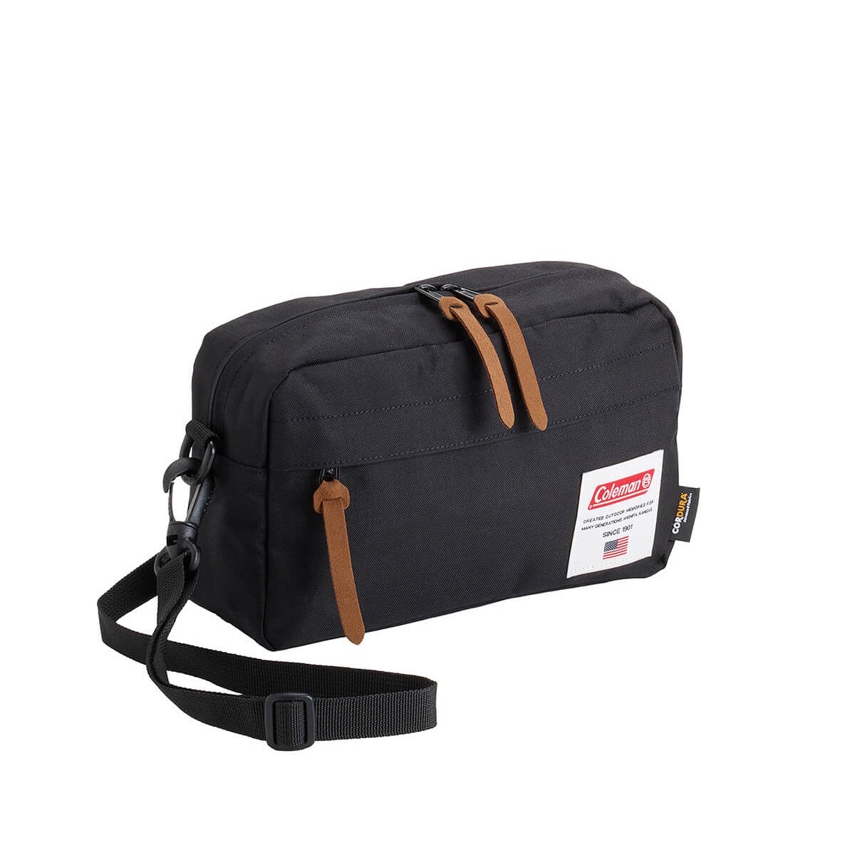 美國品牌Coleman 4L 美國經典斜揹包-黑色(24 x 15 x 8cm) -2205832
