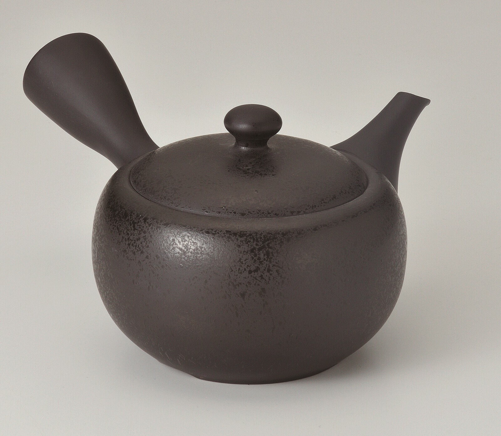 日本製 茶壺 常滑燒 黑大容量 柏陽作 急須