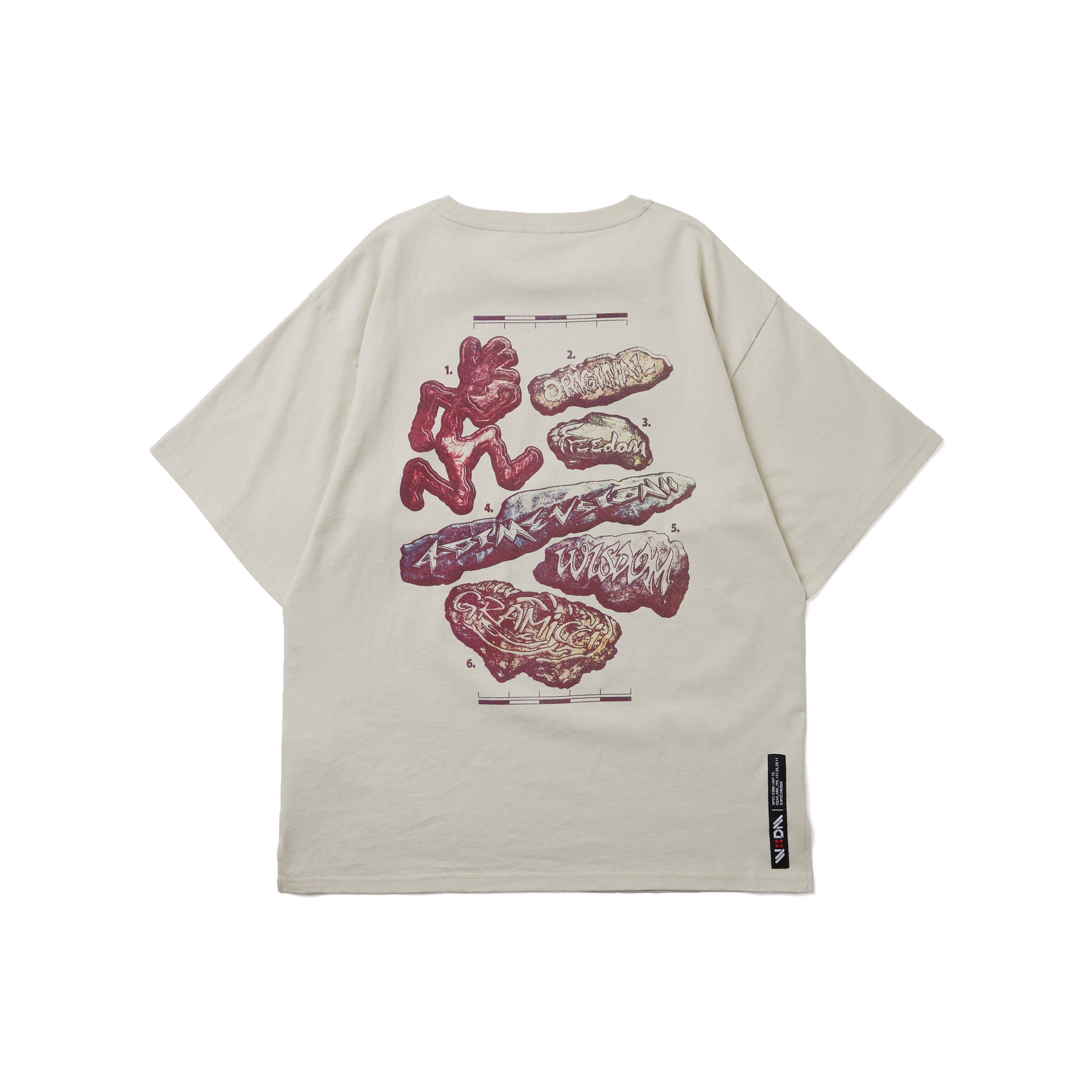 Gramicci X WISDOM X 4D / PRINT TEE - BEIGE