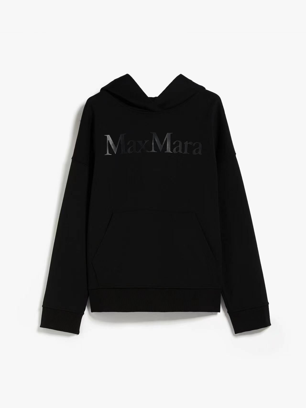 Maxmara 新款黑色有帽衛衣 -T