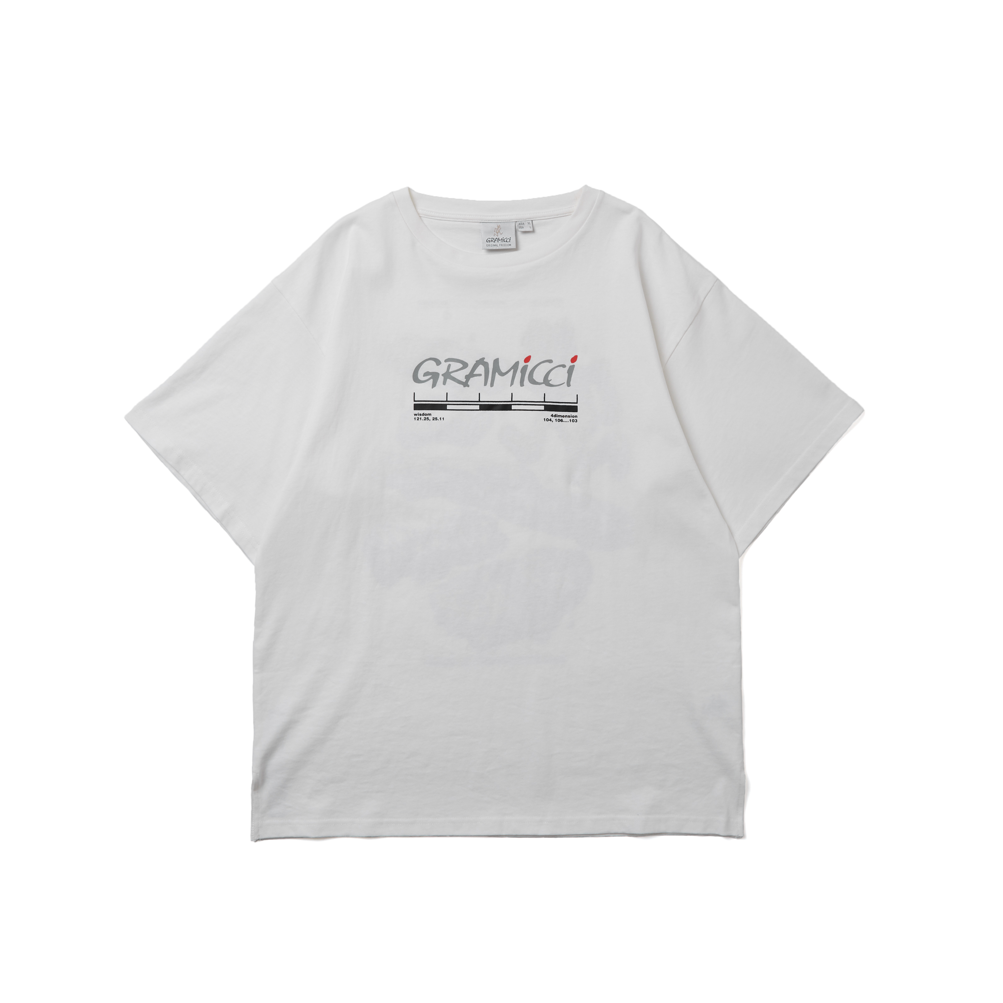 Gramicci X WISDOM X 4D / PRINT TEE - WHITE