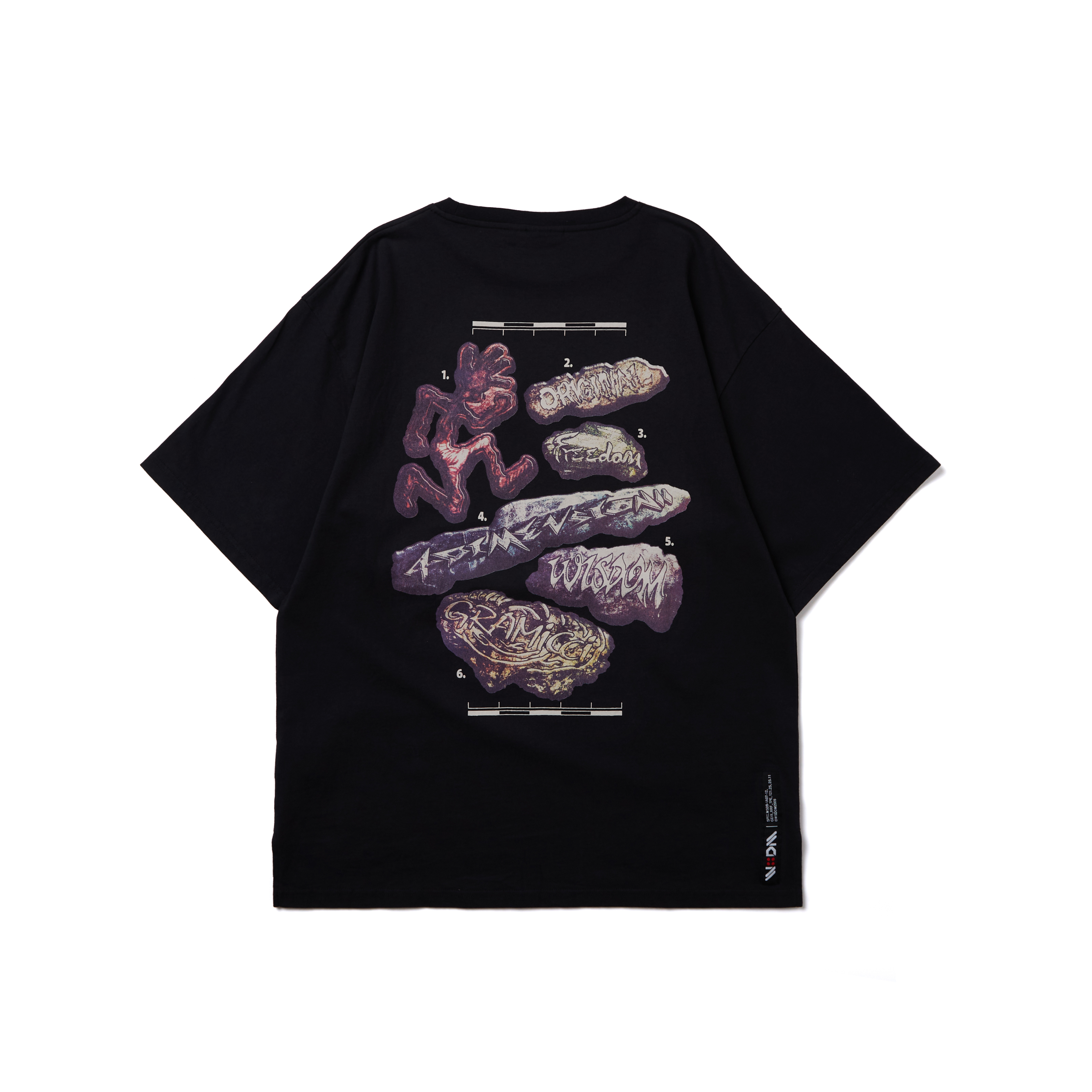Gramicci X WISDOM X 4D / PRINT TEE - BLACK