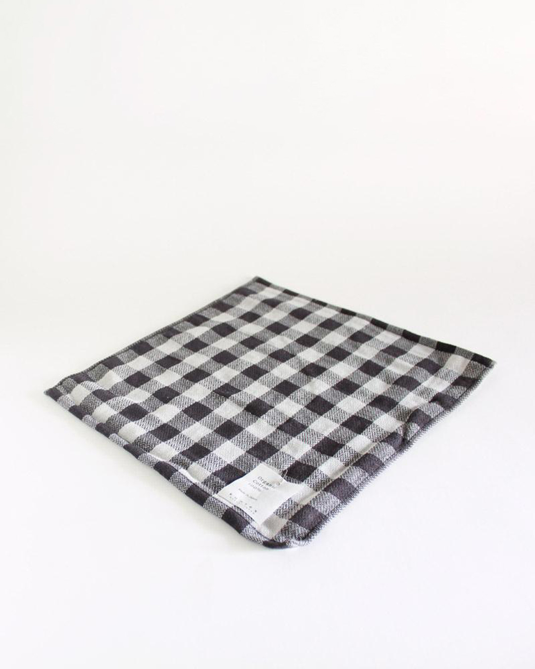 今治有機棉紗方巾 黑色｜Kontex