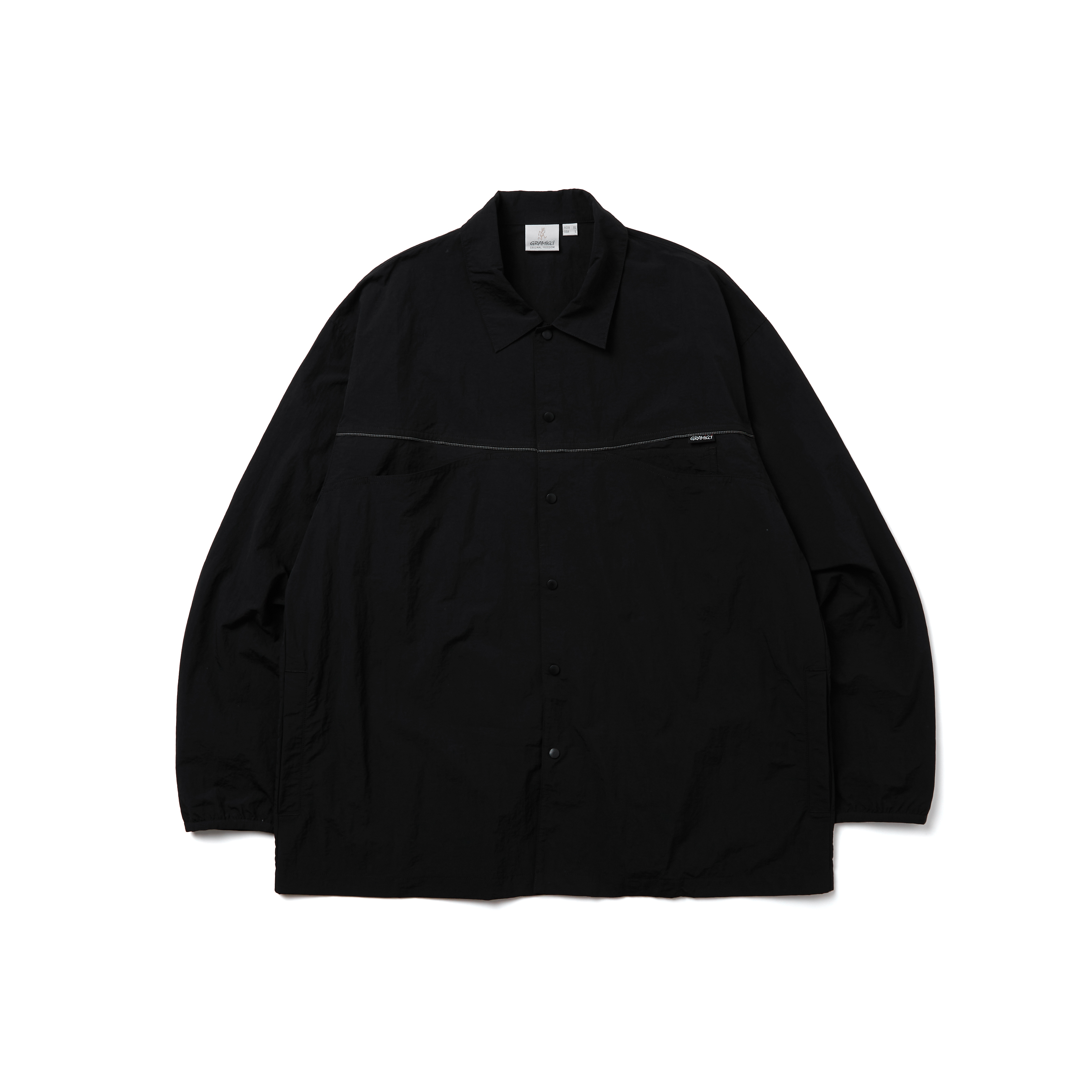 Gramicci X WISDOM X 4D / CAMP SHIRT - BLACK