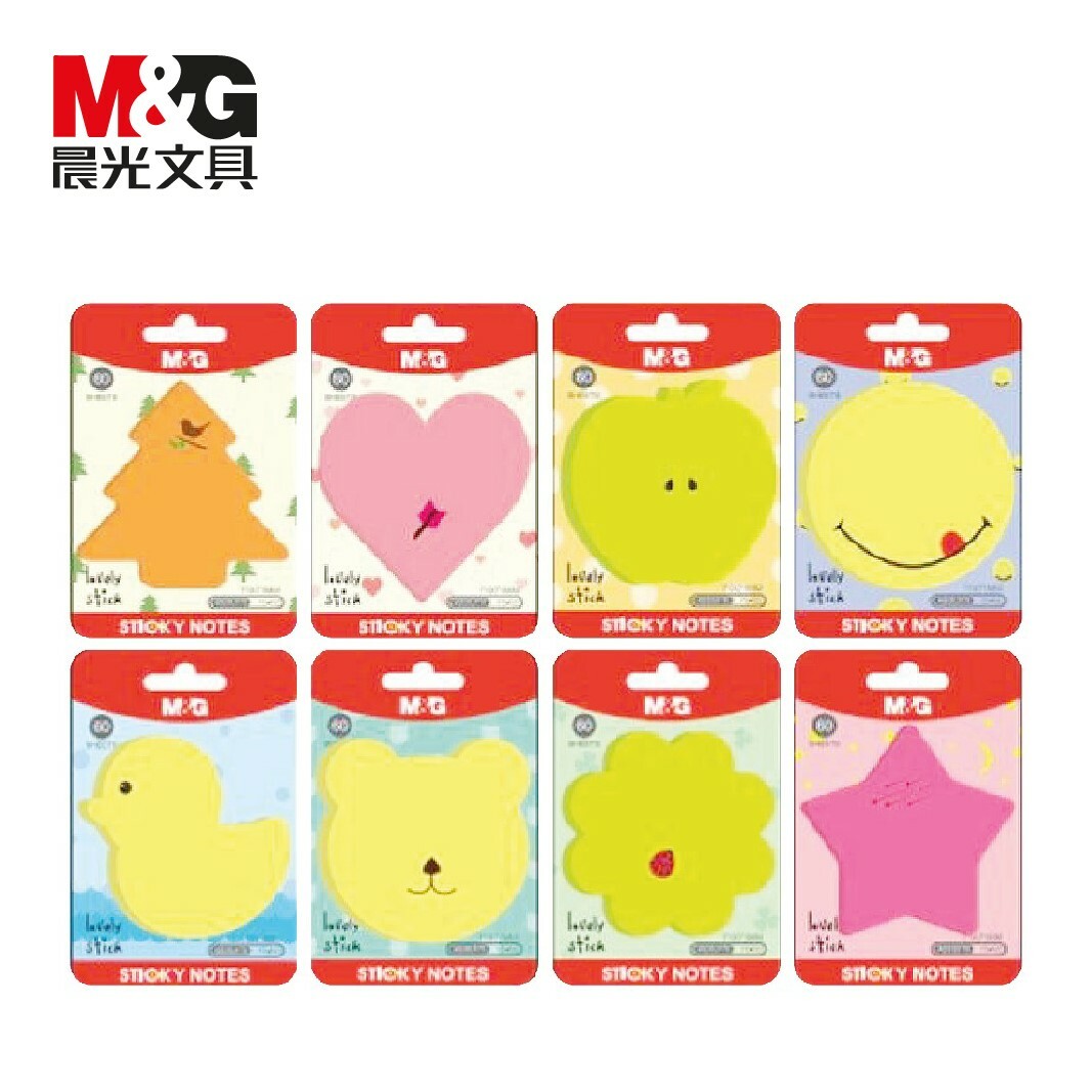 M&G  晨光文具 螢光造型告示貼 60頁
