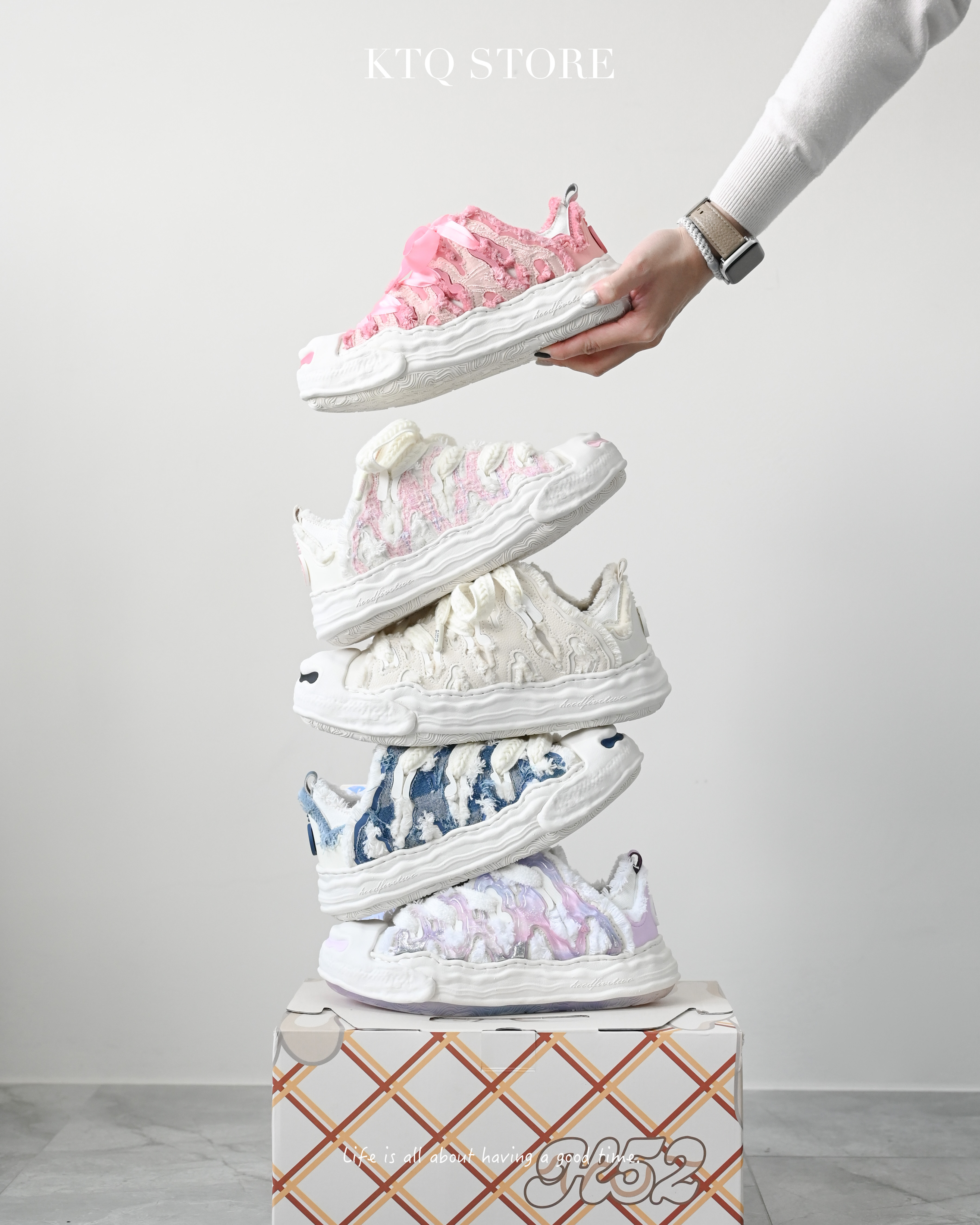 KTQ STORE ‧ H52 開口笑一代系列 奶油鞋 蛋糕鞋盒 趙露思同款