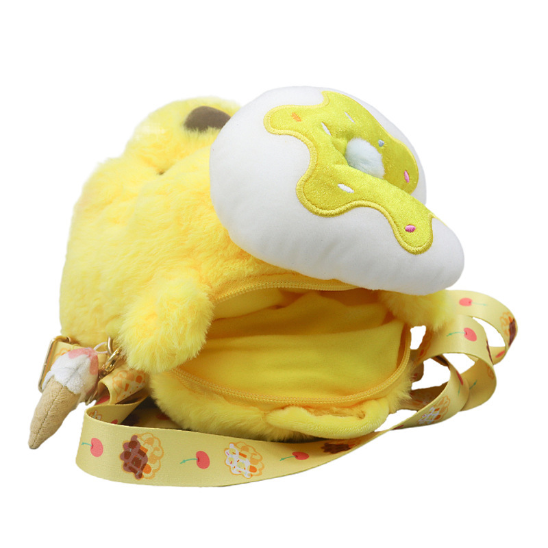 【現貨+預購】甜甜圈維尼 絨毛票卡夾 收納包 造型斜背包