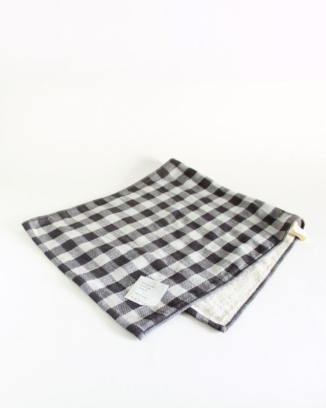 今治有機棉紗面巾 黑色｜Kontex