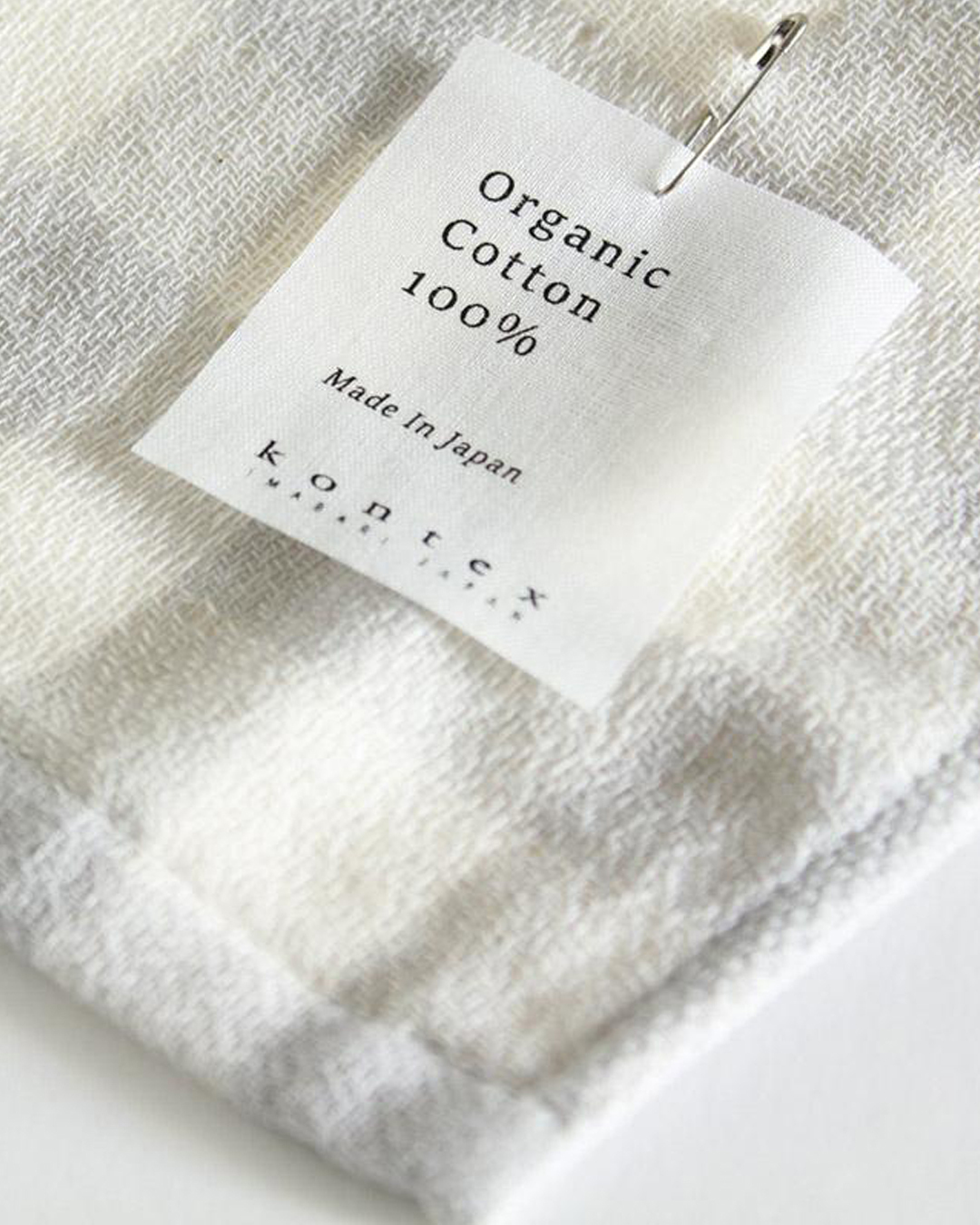 今治有機棉紗面巾 灰色｜Kontex