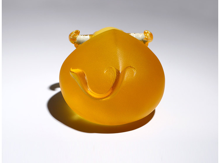 鹿港窯禮品館│琉璃 金牛 創意 擺飾品 憨厚樸實