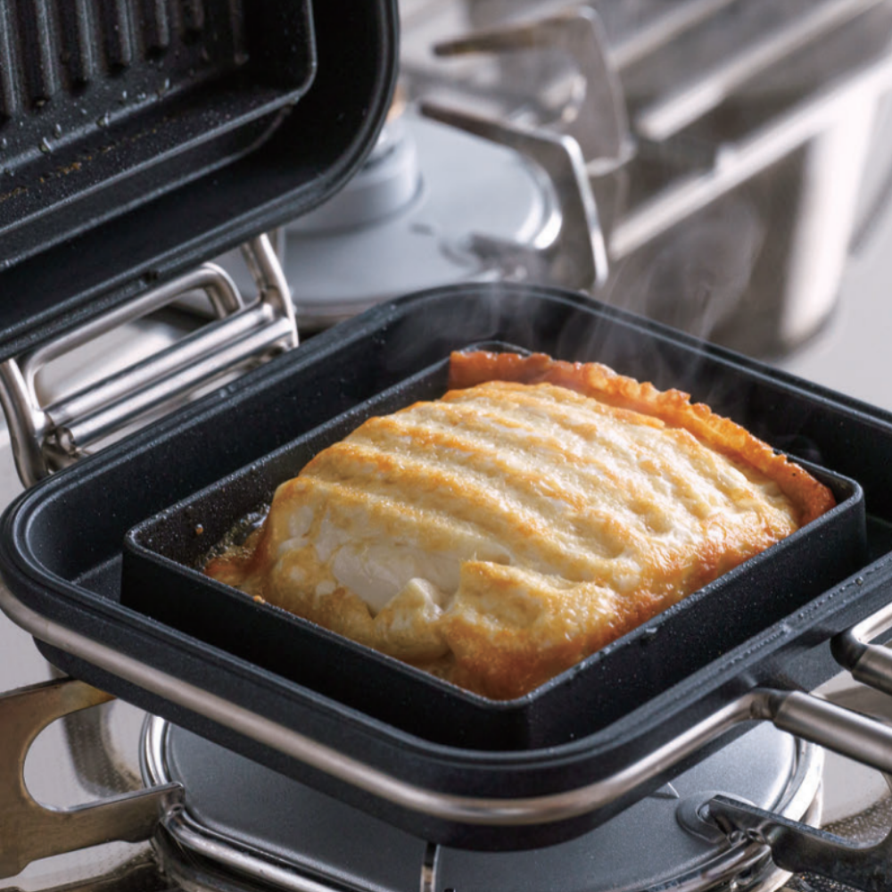 《家事問屋》日本製快速導熱可拆式兩用厚吐司三明治機(可拆開當平底烤鍋使用)