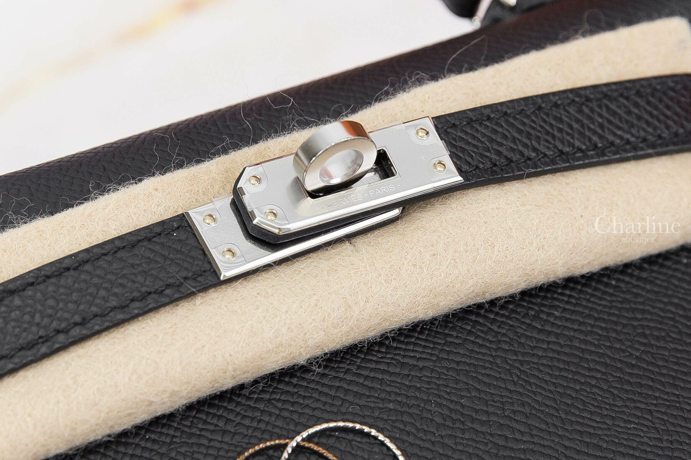 Hermès Mini Kelly II 89 Noir Epsom 黑色銀釦迷你凱莉包