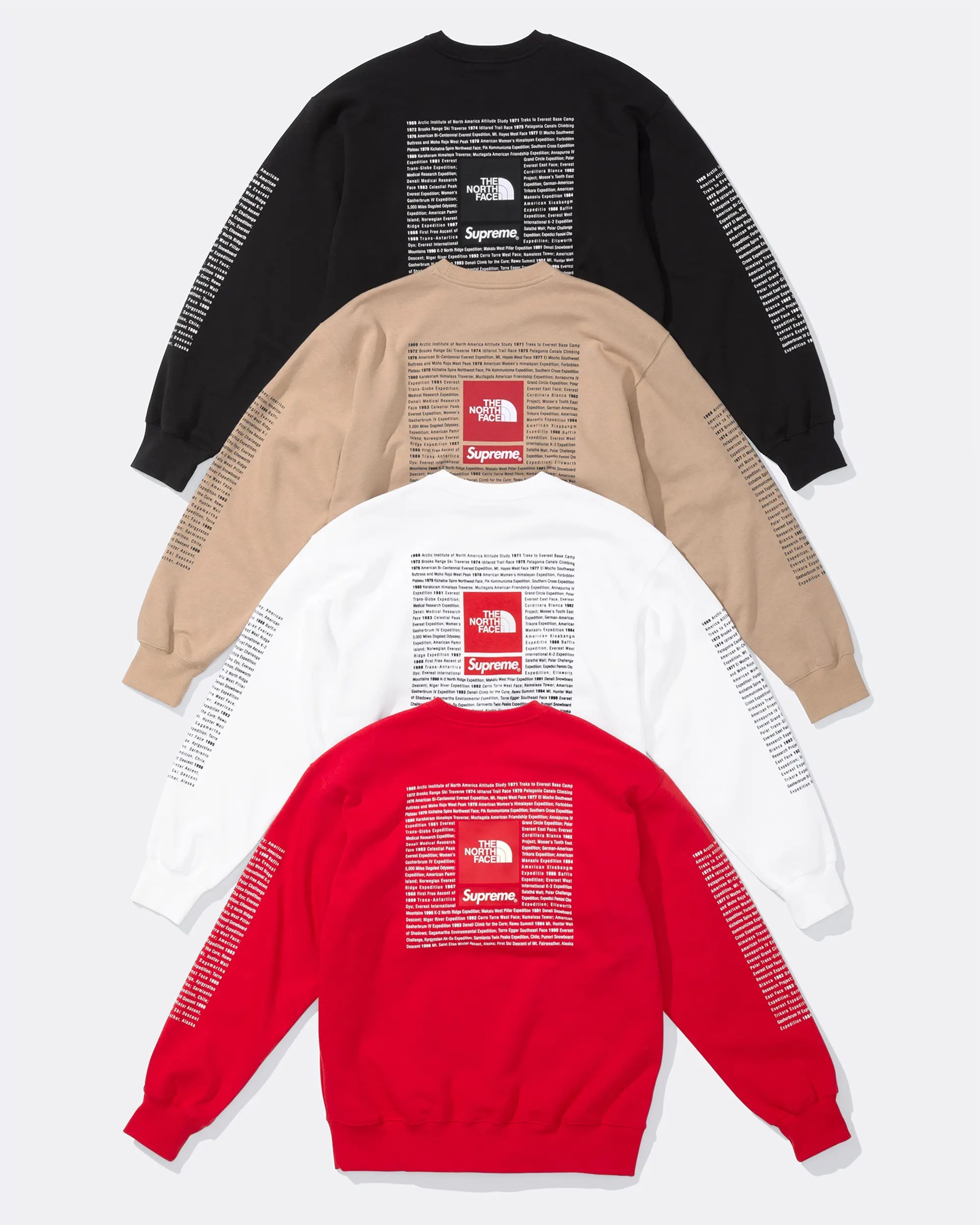2024SS SUPREME THE NORTH FACE GRAPHIC CREWNECK SWEATSHIT 聯名 大學T 現貨 NF0A88JZJK31